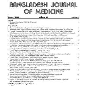 Bangladesh Journal of Medicine Volume-33, Number-1, January 2022