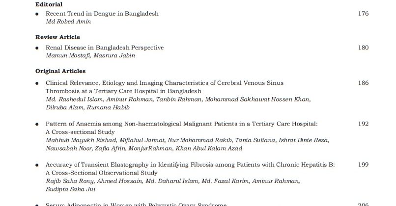 Bangladesh Journal of Medicine Volume-34, Number-3, September 2023