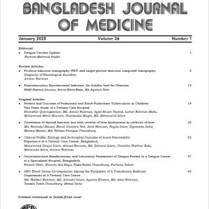 Bangladesh Journal of Medicine Volume-36, Number-1, January 2025